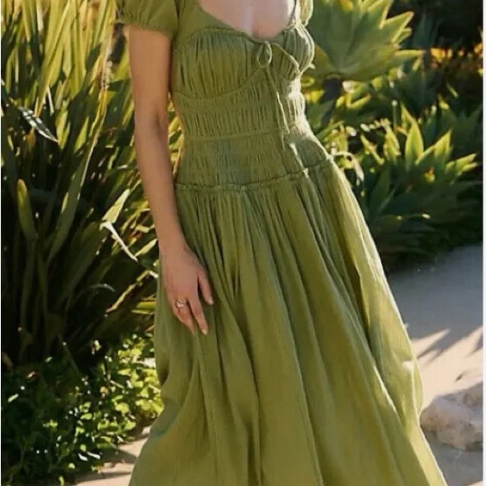 ISO Free People Free-est Feeling Bonita Dress Grasshopper XS - Picture 2 of 3